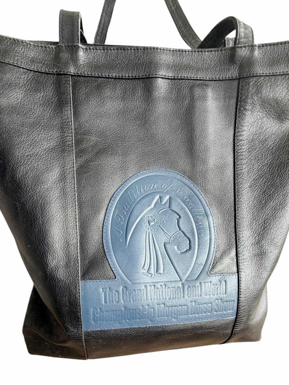 M.D. Arriaga National and World Championship Morgan Horse Show Leather Tote Bag